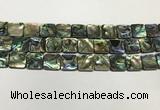 CSB4146 15.5 inches 14*14mm square abalone shell beads wholesale