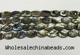 CSB4160 15.5 inches 10*14mm flat drum abalone shell beads wholesale