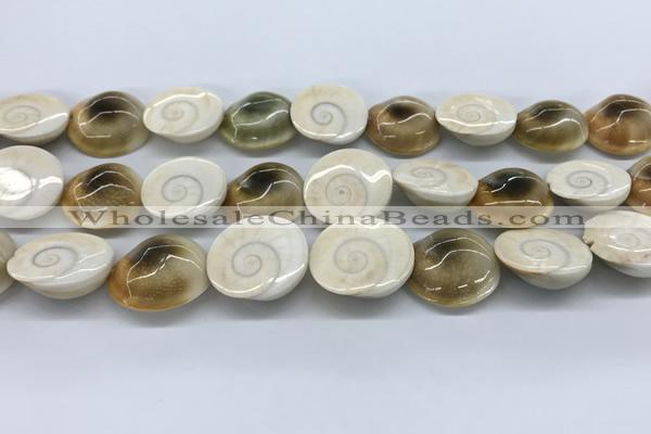 CSB4501 15.5 inches 22*25mm freeform shell beads wholesale