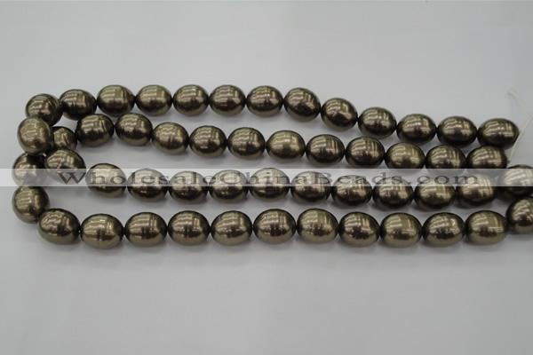 CSB585 15.5 inches 13*16mm whorl oval shell pearl beads