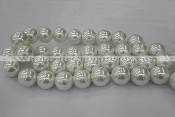 CSB660 15.5 inches 22mm whorl round shell pearl beads