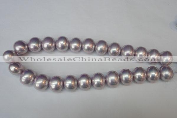 CSB830 15.5 inches 16*19mm oval shell pearl beads wholesale