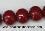 CSB835 15.5 inches 16*19mm oval shell pearl beads wholesale