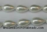 CSB864 15.5 inches 9*16mm teardrop shell pearl beads wholesale