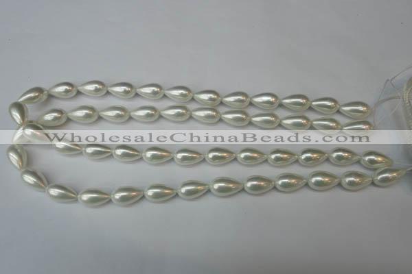 CSB864 15.5 inches 9*16mm teardrop shell pearl beads wholesale