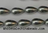 CSB865 15.5 inches 9*16mm teardrop shell pearl beads wholesale