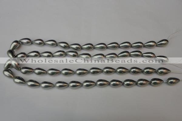 CSB865 15.5 inches 9*16mm teardrop shell pearl beads wholesale