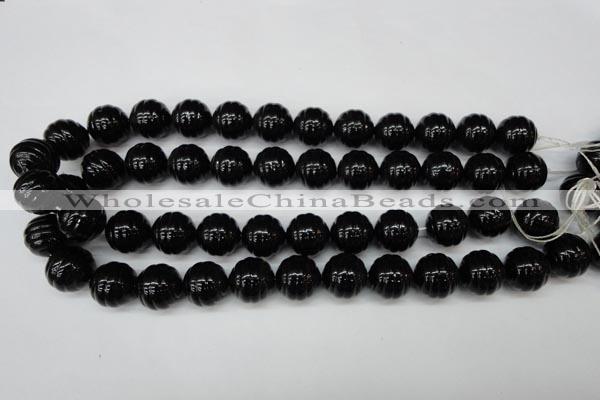 CSB897 15.5 inches 16mm whorl round shell pearl beads wholesale