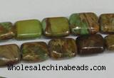 CSE5039 15.5 inches 6*8mm rectangle natural sea sediment jasper beads