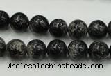 CSI02 15.5 inches 10mm round silver scale stone beads wholesale