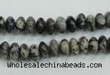 CSI04 15.5 inches 4*8mm rondelle silver scale stone beads wholesale