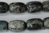 CSI65 15.5 inches 13*18mm drum silver scale stone beads wholesale