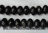 CSI68 15.5 inches 6*10mm rondelle silver scale stone beads wholesale