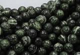 CSJ02 15.5 inches 6mm round green silver line jasper beads wholesale