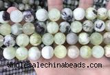 CSJ304 15.5 inches 12mm round serpentine new jade beads wholesale