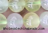 CSJ321 15.5 inches 10mm round serpentine new jade beads