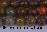 CSL223 15.5 inches 10mm round gold leaf jasper beads wholesale