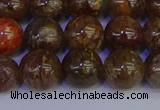 CSL224 15.5 inches 12mm round gold leaf jasper beads wholesale