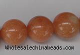 CSM08 15.5 inches 18mm round salmon stone beads wholesale