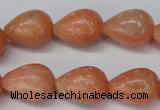 CSM14 15.5 inches 13*18mm teardrop salmon stone beads wholesale