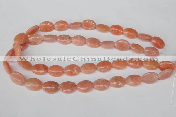 CSM35 15.5 inches 13*18mm oval salmon stone beads wholesale