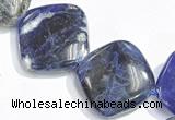 CSO04 15.5 inches 10mm rhombus A grade sodalite beads wholesale