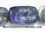 CSO07 A grade 15.5 inches 8*12mm rectangle sodalite beads