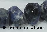 CSO104 15.5 inches 18*25mm faceted nugget sodalite gemstone beads