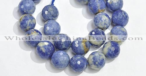 CSO23 AB grade 20mm faceted round sodalite beads wholesale