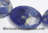 CSO27 15.5 inches faceted oval 13*18mm A grade sodalite beads