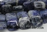 CSO44 15.5 inches 14*14mm square sodalite gemstone beads wholesale