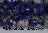 CSO515 15.5 inches 14mm round orange sodalite beads wholesale