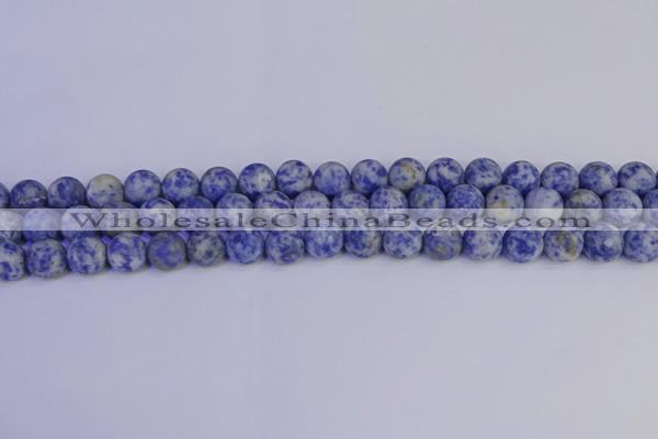 CSO532 15.5 inches 8mm round matte African sodalite beads wholesale