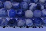 CSO622 15.5 inches 8mm faceted round AB grade sodalite beads