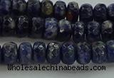 CSO662 15.5 inches 5*8mm faceted rondelle sodalite gemstone beads