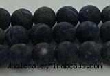 CSO812 15.5 inches 8mm round matte sodalite gemstone beads