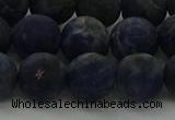 CSO814 15.5 inches 12mm round matte sodalite gemstone beads