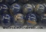 CSO832 15.5 inches 8mm round orange sodalite beads wholesale