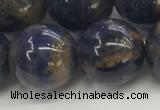 CSO836 15.5 inches 16mm round orange sodalite beads wholesale