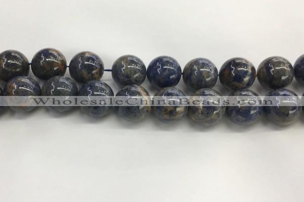 CSO837 15.5 inches 18mm round orange sodalite beads wholesale