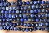 CSO846 15 inches 6mm faceted round sodalite beads wholesale