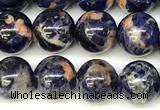 CSO920 15 inches 8mm round orange sodalite beads