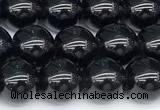 CSQ541 15 inches 8mm round black morion smoky quartz beads