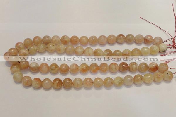 CSS18 15.5 inches 12mm round natural sunstone beads wholesale