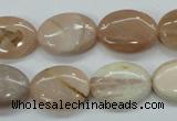 CSS205 15.5 inches 13*18mm oval natural sunstone beads