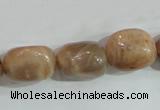 CSS254 15.5 inches 16*18mm nuggets natural sunstone beads