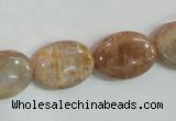 CSS261 15.5 inches 15*20mm oval natural sunstone beads