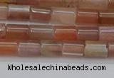 CSS266 15.5 inches 5*8mm tube sunstone beads wholesale