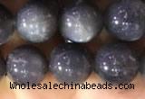 CSS317 15.5 inches 10mm round black sunstone gemstone beads