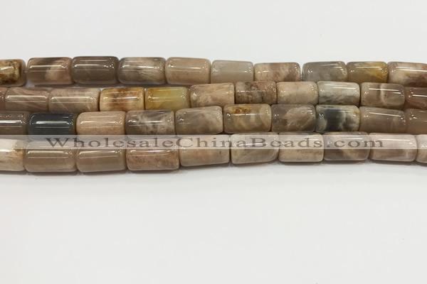 CSS401 15.5 inches 10*14mm - 10*17mm tube sunstone beads wholesale